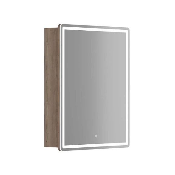 Зеркало-шкаф Sancos Mirror 59*74 с Led подсветкой дуб галифакс натуральный R