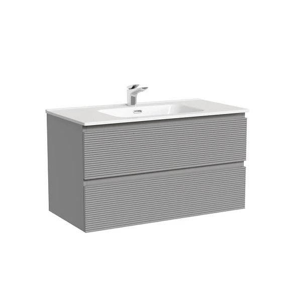 Тумба с раковиной Sancos Folk 90 Ergraut soft