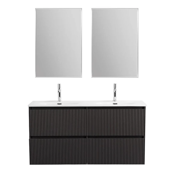 Комплект мебели BelBagno Uno 120 темно-серый матовый с четырьмя ящиками