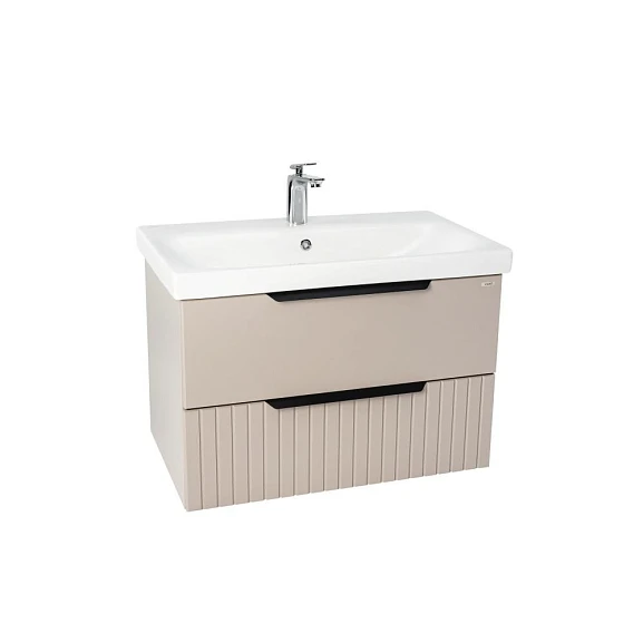 Тумба с раковиной Viant Сицилия VSIC80MDCAP-T2YP 80 подвесная капучино (раковина Moduo 80)