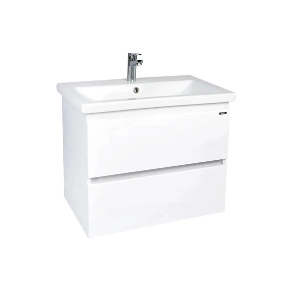 Тумба с раковиной Viant Мальта VMAL60COBEL-T2YP 60 подвесная белый глянец (раковина Como 60)