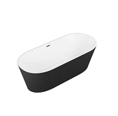 Акриловая ванна Grossman Forta GR-27021MB 170х75 черный матовый