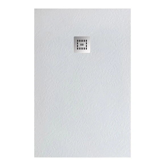 Душевой поддон BelBagno Uno 120*90*3,5 прямоугольный белый с сифоном и хромированной декоративной накладкой