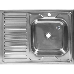 Кухонная мойка Melana 80*60*16 накладная прямоугольная без сифона и перелива R