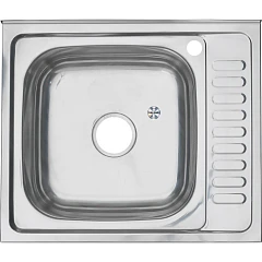 Кухонная мойка Melana 60*50 накладная прямоугольная с сифоном L