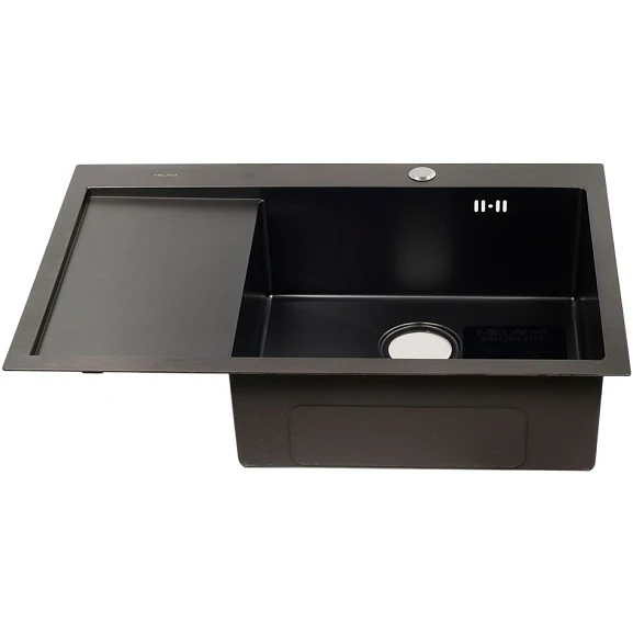 Кухонная мойка Melana ProfLine 78*51 врезная прямоугольная графит R