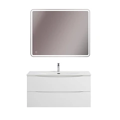 Комплект мебели BelBagno Marino-Cer-N 100 Bianco Opaco