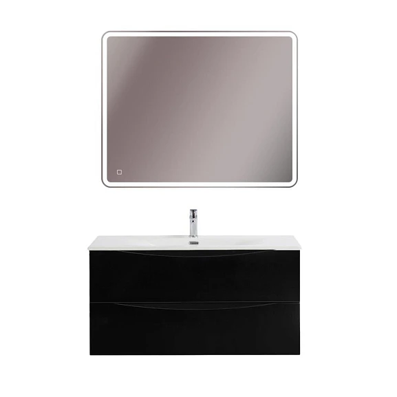Комплект мебели BelBagno Marino-Cer-N 100 Nero Lucido