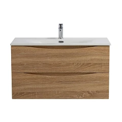 Тумба с раковиной BelBagno Marino-Cer-N 80 Rovere Bianco