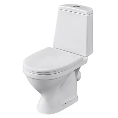 Унитаз-компакт Santeri Прайм 35*66 косой выпуск с крышкой-сиденьем полипропилен