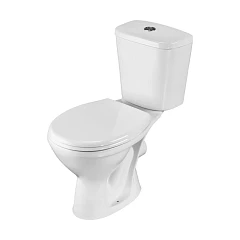 Унитаз-компакт Santeri Pro 36*67 горизонтальный выпуск с крышкой-сиденьем полипропилен