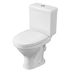 Унитаз-компакт Santeri Форвард 37,5*64 косой выпуск с крышкой-сиденьем полипропилен