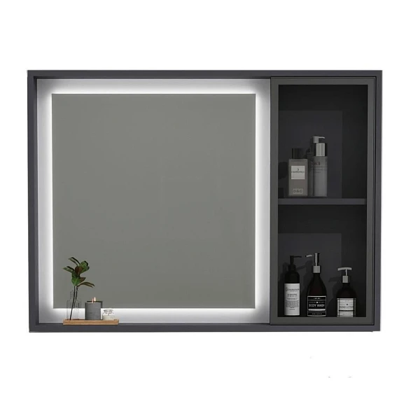 Зеркало-шкаф Black & White Universe 95 R с Led-подсветкой и функцией антизапотевания