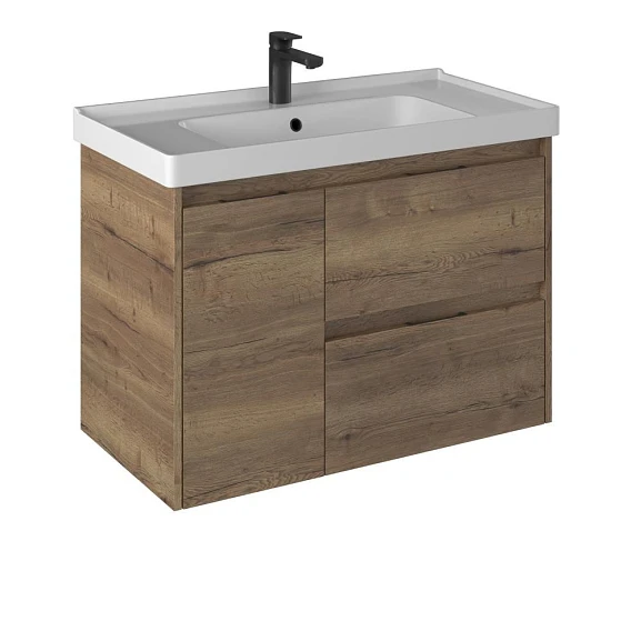 Тумба под раковину Briz Берн 90 дуб веллингтон табак