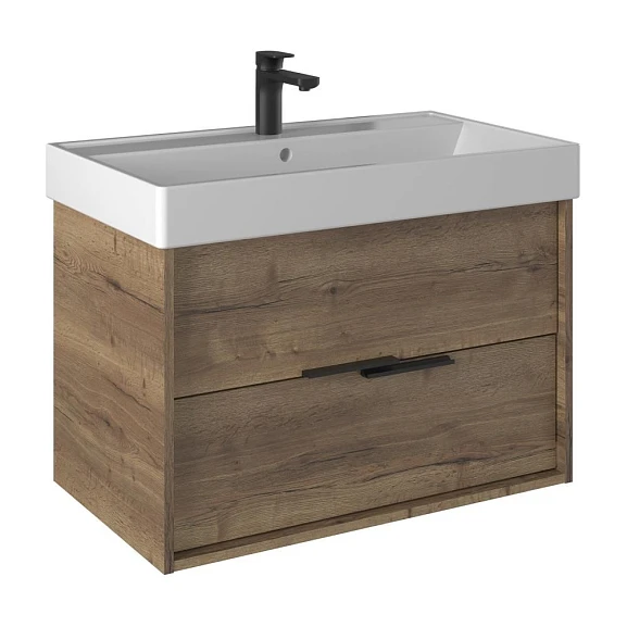 Тумба под раковину Briz Тесо 80 дуб веллингтон табак