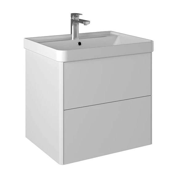 Тумба под раковину Briz Сенсе 60 белый глянец