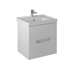 Тумба с раковиной Briz Пола 60 белый глянец