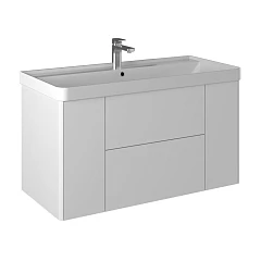 Тумба с раковиной Briz Сенсе 100 белый глянец