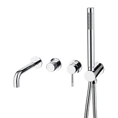 Смеситель Boheme Uno 464-3-CR для ванны и душа скрытый монтаж хром