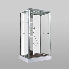 Душевая кабина AvaCan Z1911LED 110х90х220 с LED-подсветкой и гидромассажем матовая задняя стенка