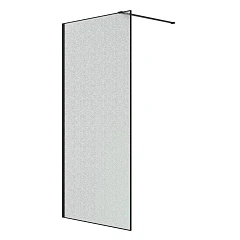 Душевая перегородка Niagara Nova Walk-in NG-781-90BLACK 90х200 L/R эффект битого стекла