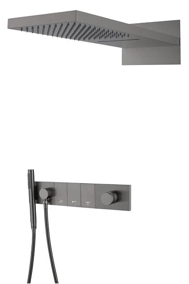 Душевой комплект Boheme Zodiac 132-GM графит