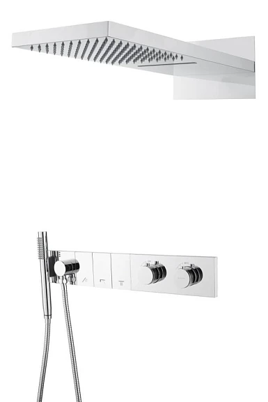 Душевой комплект Boheme Zodiac 133-CR с термостатом хром