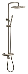 Душевая стойка Boheme Uno 468-T-NB с термостатом и изливом брашированный никель