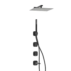 Душевой комплект WasserKRAFT Nuthe 9100 скрытый монтаж черный