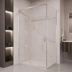 Душевой уголок Vincea Stella 150*90 профиль хром без поддона