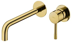 Смеситель Boheme Uno 465-G для раковины скрытый монтаж золото