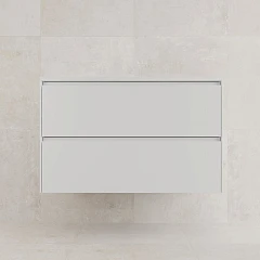 Тумба под раковину Style Line Лима 90 подвесная белая матовая