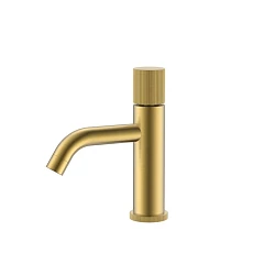 Смеситель Boheme Stick 121-MG.3 для раковины золото матовое ручка Linea