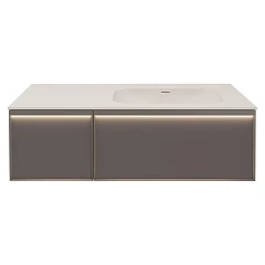 Тумба под раковину Vincea Elise 120 серая матовая R
