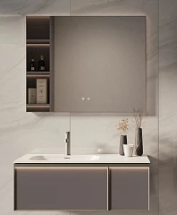 Комплект мебели Vincea Elise 100 серый матовый L