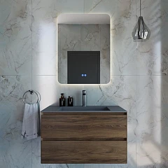 Комплект мебели Vincea Luka 80 дуб чарльстон (серая раковина)