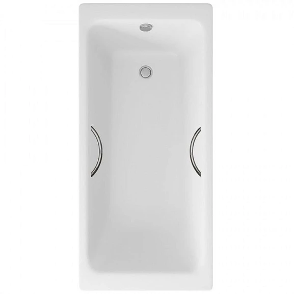 Чугунная ванна Delice Parallel 170х70 с ручками (комплект)