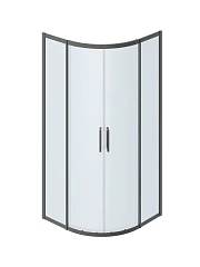 Душевой уголок Cezares Plane 90*90*195 четверть круга, профиль оружейная сталь без поддона