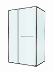 Душевой уголок Cezares Lux 110*90*195 профиль оружейная сталь без поддона