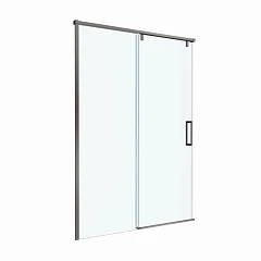 Душевая дверь в нишу BelBagno Soft Close 130*200 профиль оружейная сталь без поддона