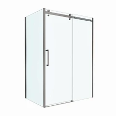 Душевой уголок BelBagno MARINO-2-AH-1-150/80-C-GM 150*80*195 профиль оружейная сталь без поддона