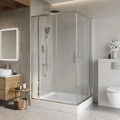 Душевой уголок BelBagno LUCE-AH-22-125/100-C-Cr 125*100*195 без поддона