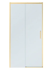 Душевая дверь в нишу Cezares Plane 100*195 профиль брашированное золото без поддона