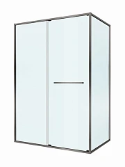 Душевой уголок Cezares Lux 130*80*195 профиль оружейная сталь без поддона