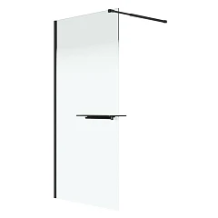 Душевая перегородка Niagara Nova Walk-in NG-582-90BLACK 90х200 L/R стекло белый градиент