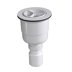 Сифон для поддонов RGW S-20 вертикальный слив, комбинированный затвор Ø 90 мм к поддону ST