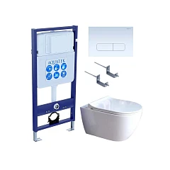 Комплект инсталляции Aquatek ПОЛАРИС Standard INS-0000012+  AQ0700-01 с тонким сиденьем микролифт+ KKI-0000002 + KDI-0000013