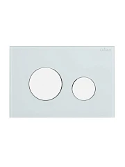 Клавиша смыва Cezares Lux LUX-GB-BIO-C белое стекло/белый матовый