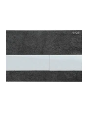 Клавиша смыва Cezares Lux LUX-PN-01 черная керамическая плитка/хром