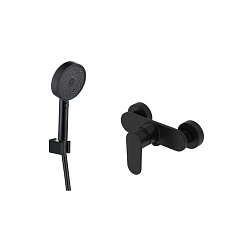 Смеситель Aquatek Ника AQ1834MB для душа с душевым набором (AQ1860MB+AQ2030MB)